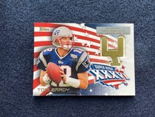 2002 Topps Tom Brady Super Bowl XXXVI Game Winning Goal Post Relic NE Patriots