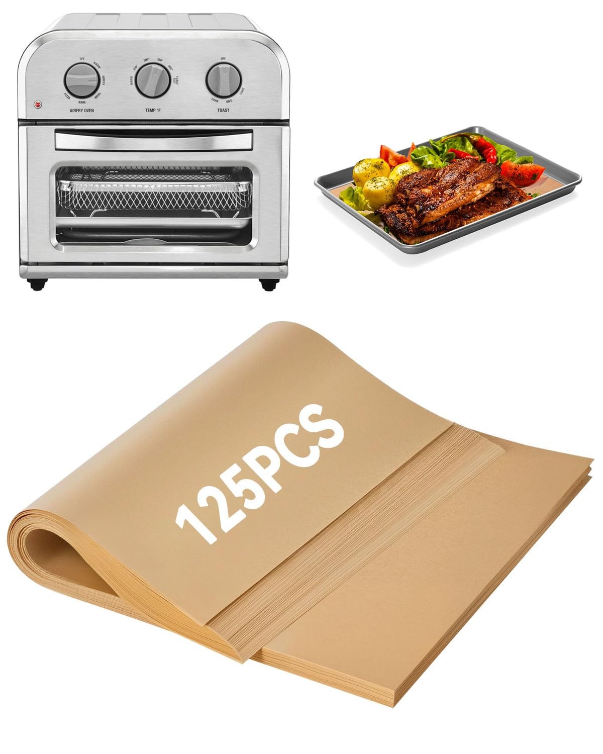 125PCS Disposable Air 125PCs for Model# TOA-26, Unbleached Parchment Paper