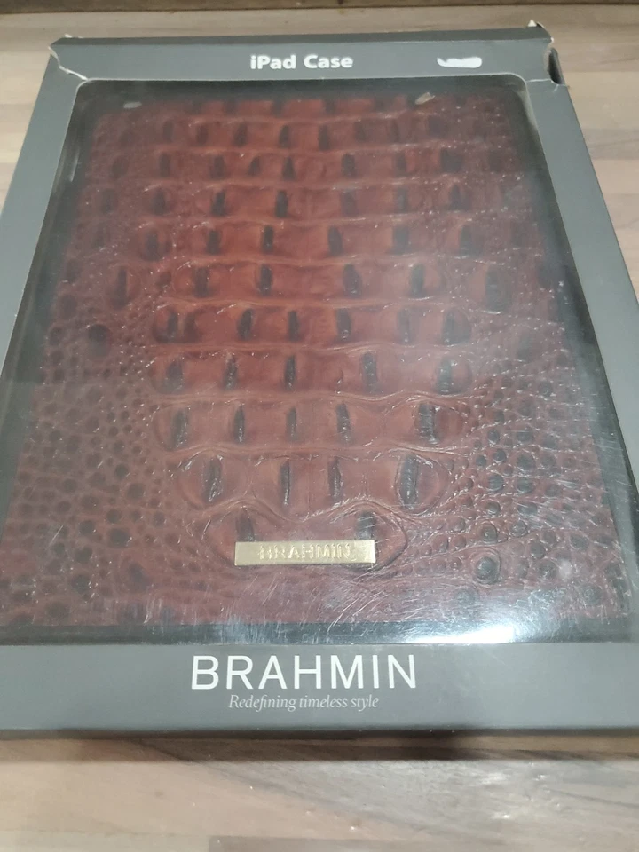 BRAHMIN Pecan Melbourne Apple iPad Leather Protective Shell/Skin Case - Image 2 of 4