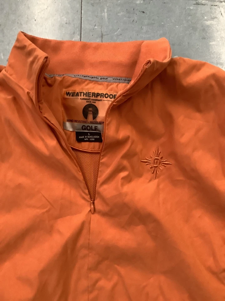 NUEVO CON ETIQUETAS Weatherproof Garment Company GOLF Mujer Media Cremallera Exterior Chaqueta Bolsillos L Foto 3 de 4