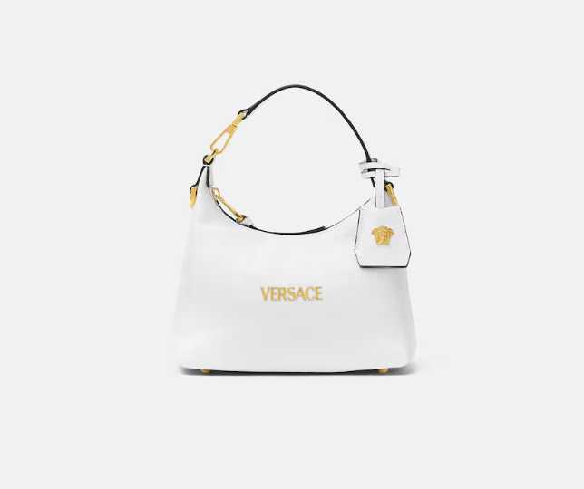 Versace Tag Hobo Bag White Brand NEW