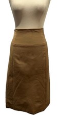 Rare Vintage Prada Camel A Line Skirt Stretchy Scuba Knee Length 38 UK 10-12