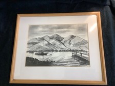 Signed Charcoal drawing by John Gale in very good condition