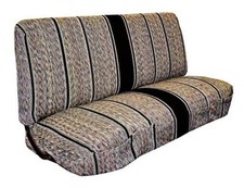 Universal Baja Saddle Blanket Bench Full Size Seat Cover Fits Ford, Black