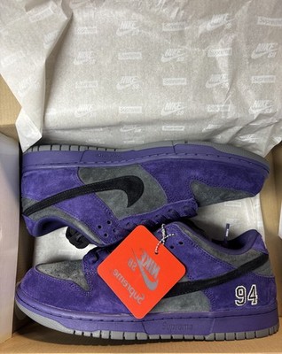 Supreme /Nike SB Dunk Low 94 Ink Purple - 5 uk / 5,5 us