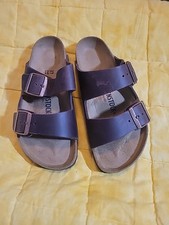 Birkenstock Arizona BS Birko-Flor Sandal - DARK BROWN, EUR 37, US L 6