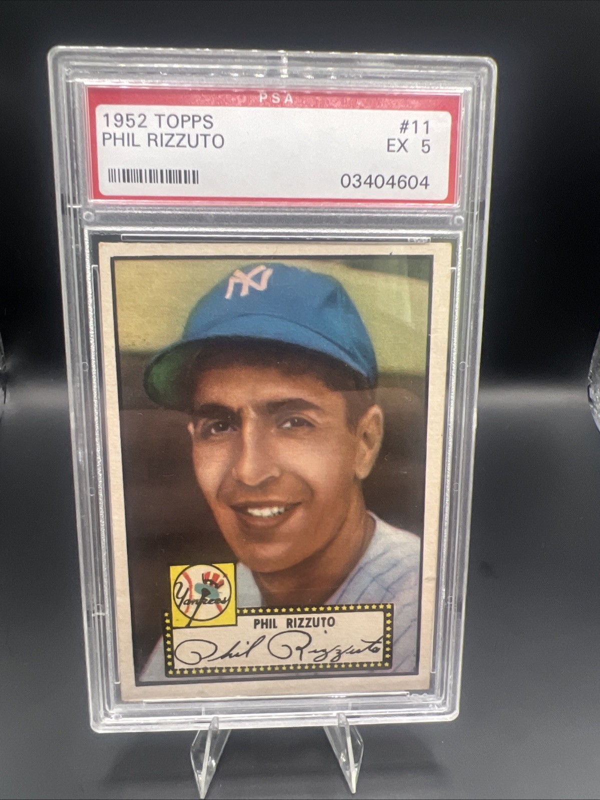 1952 Topps - Phil Rizzuto #11 Black Back PSA EX 5