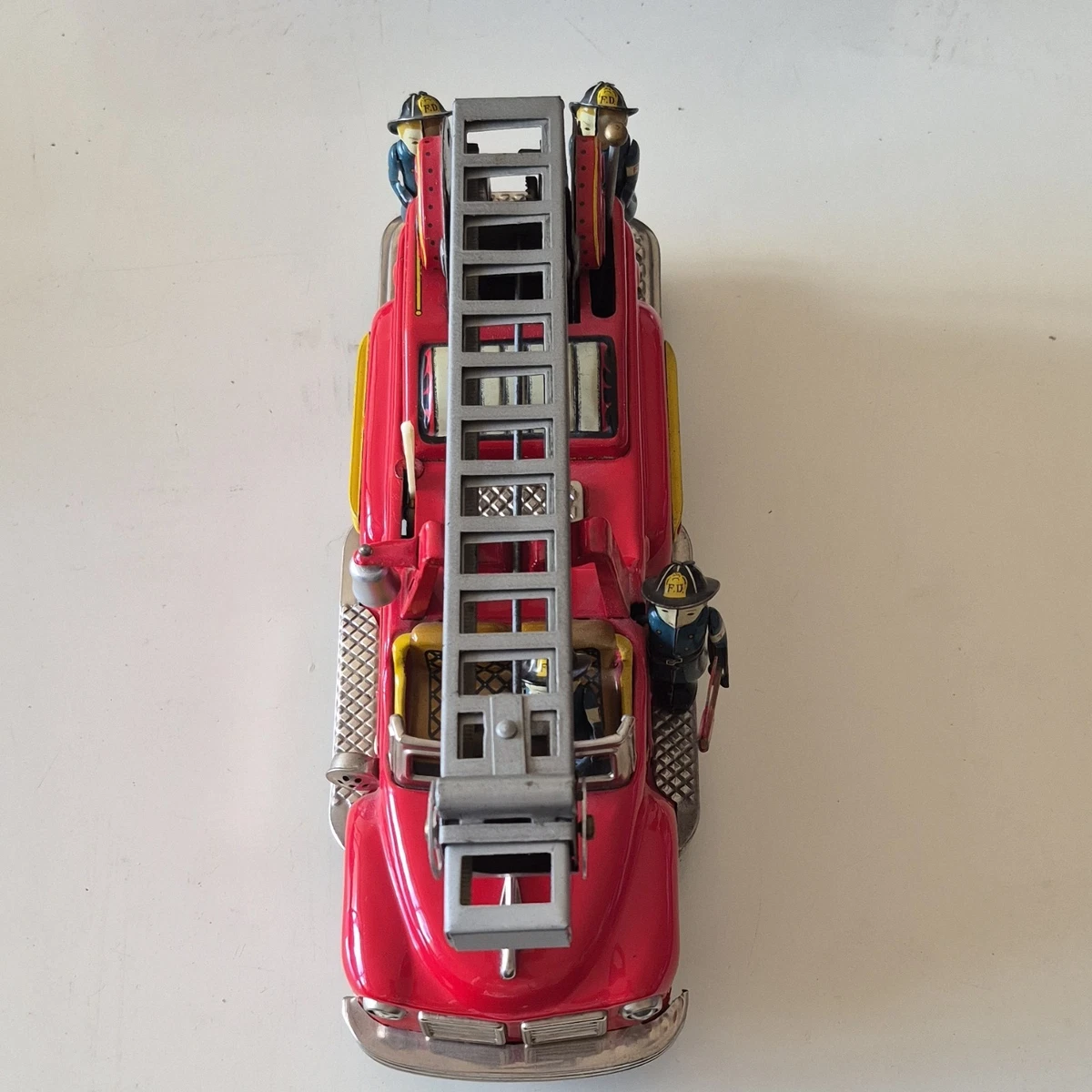 发条消防车印第安纳复古及古董锡玩具汽车| eBay