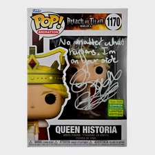 Bryn Apprill Signed Funko Pop Attack on Titan Queen Historia Autograph JSA COA 0