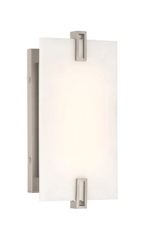 Minka Lavery 924-L Aizen 12" Tall LED Wall Sconce - Nickel - Picture 1 of 5