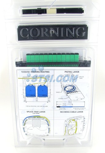 Corning CCH-CS12-6C-P00RE Pigtailed Splice Cassette, 12F, SC SM *READ* ~STSI - Afbeelding 2 van 6