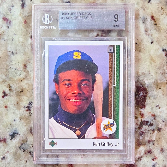 Upper Deck 1989 #1 Ken Griffey Jr. Rookie Seattle Mariners BGS 9 Mint