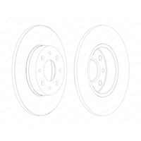 Bremsscheibe Ferodo DDF1741C Premier FüR Alfa Romeo Fiat Hinterachse