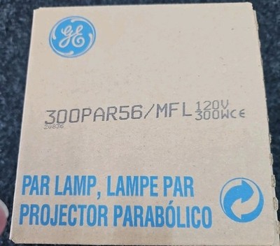 300PAR56/MFL 120V 300W CE - GE Medium Flood MOGAL END PRONG BASE