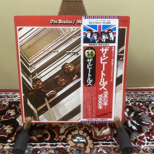 THE BEATLES 1962-1966 EAS-77003 Japanese Obi Album LP Vinyl Record Japan Used