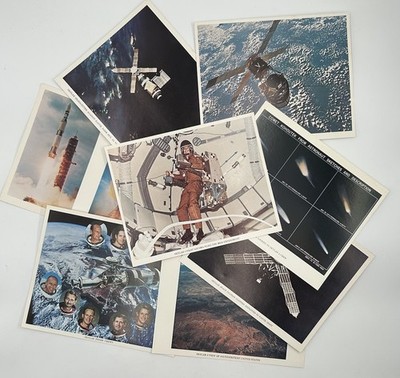 8 Skylab Gov Prints 1974 VTG NASA 9x7 Inches