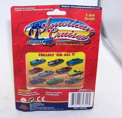 1:64 GOLDEN WHEEL AMERICAN CRUISER 1966 ? FORD MUSTANG FASTBACK GREEN 33214 NIP - Picture 2 of 2
