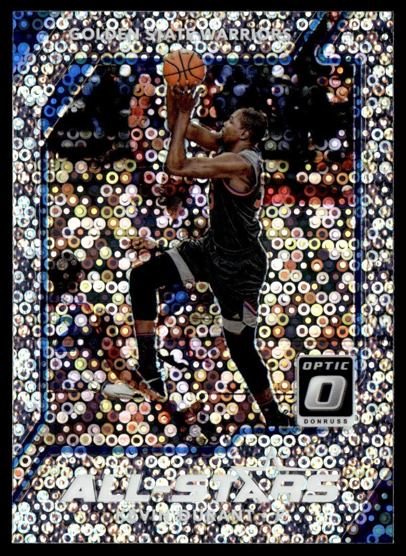 Kevin Durant #3 Basketball Cards 2017 Panini Donruss Optic All-Stars trading card — raw and PSA graded price guide