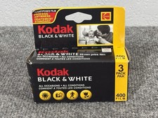 KODAK 35mm Black  White 400 Film 3 Rolls Pack NOS Expired 2006 72 Exp Film
