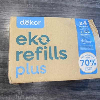 Diaper Dekor Eko Plus Diaper Pail Refill - 4pk Genuine