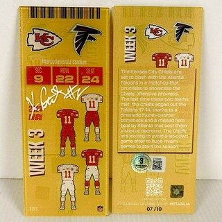 Kyle Pitts Signed Commemorative Ticket Atlanta Falcons Beckett COA