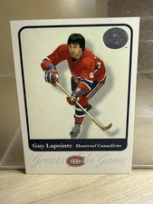 2001 Fleer Greats of the Game #20 Guy Lapointe Montreal Canadiens