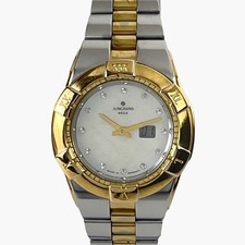 Junghans - Mega Funkuhr Perlmutt Zifferblatt Getestet und Funktionstüchtig