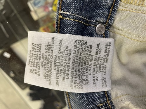 Pantalones de mezclilla Levi's 514 vintage ajustados rectos desgastados para hombre talla 30 X 32 - Imagen 13 de 14