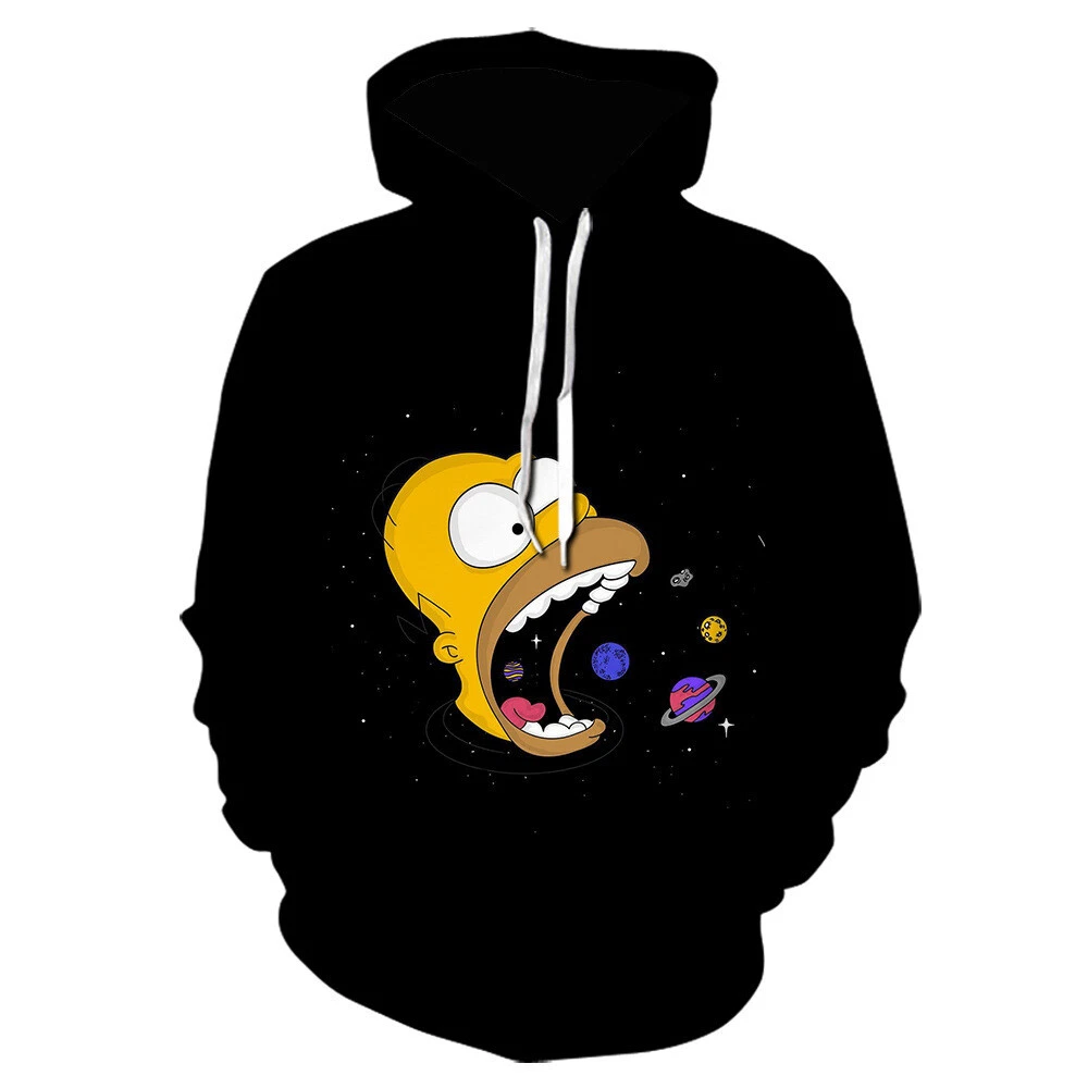 Cosplay The Simpsons Maggie Marge Homer Bart 3D Hoodies Sweatshirts Jacket Coats 1