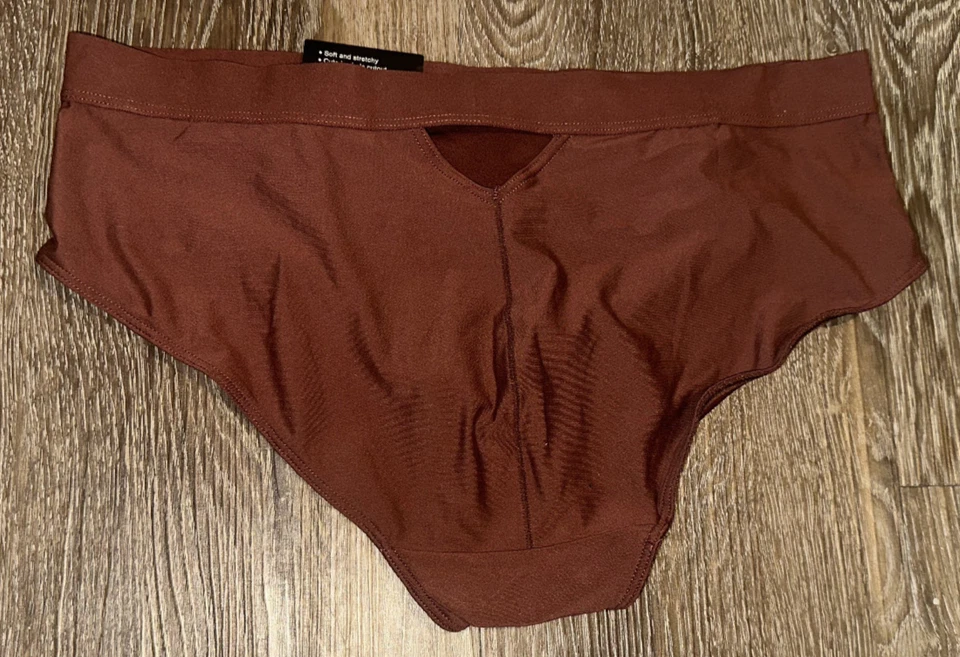 Maidenform Hipster 内衣锁眼镂空柔软无缝棕色女式小号 5 — 第 3/3 张图片