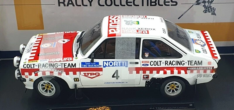 Sun Star 1/18 Scale Diecast 4856 Ford Escort RS1800 #4 3rd 1975 1000 Lakes Rally - Image 4 of 4