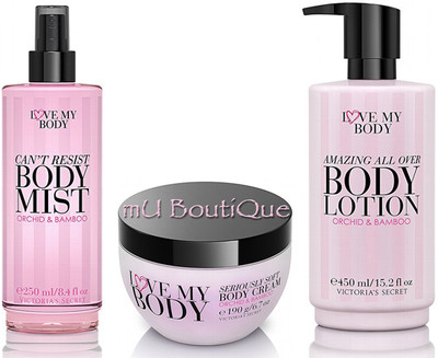 3 PC BRAND NEW VICTORIA'S SECRET LOVE MY BODY CREAM LOTION MIST