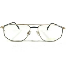 Silhouette M7359 /80 V6054 Eyeglasses Frames Blue Gold Wire Aviators 54-16-135