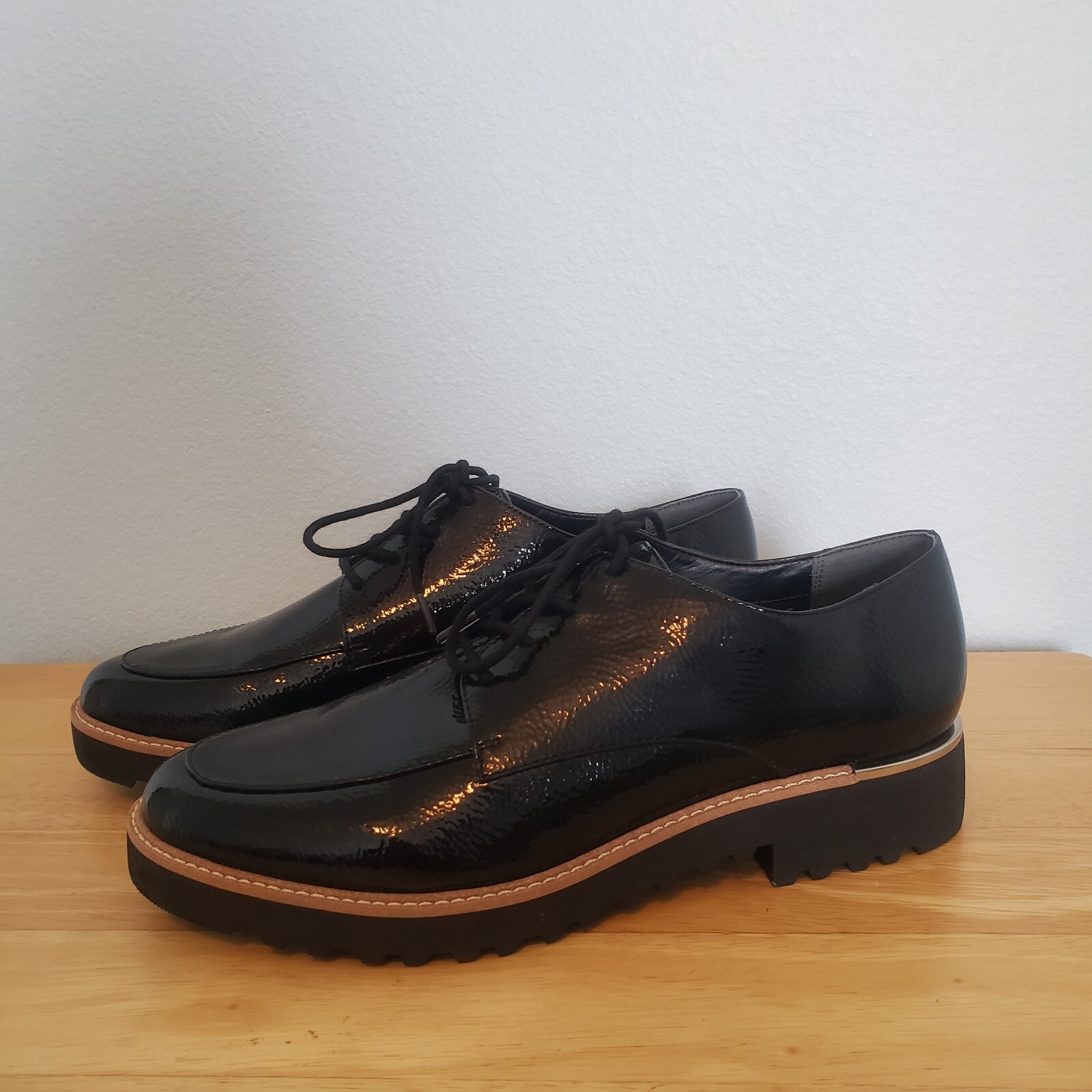 SAOLA Oxford Franco Sarto Charles nere ecopelle suola a strappo donna 8 5 M EUR 39 nuove senza scatola