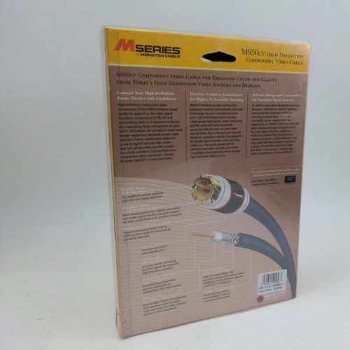 Monster Cable M650cv 4' Component Video Cable M Series - Picture 2 of 7