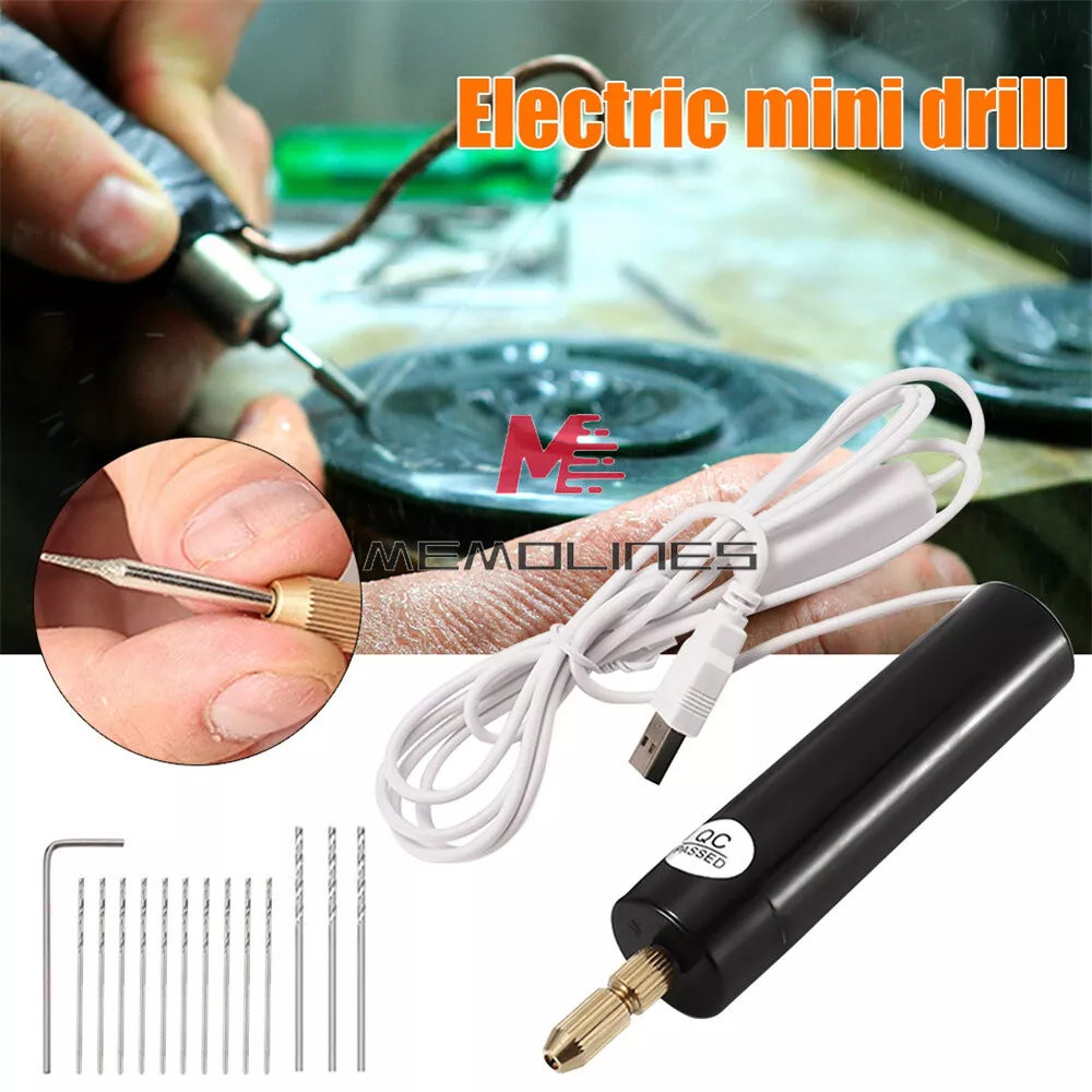 Mini Electric Hand Drill USB Jewelry Drill Set for DIY Jewelry Craft Making  Tool