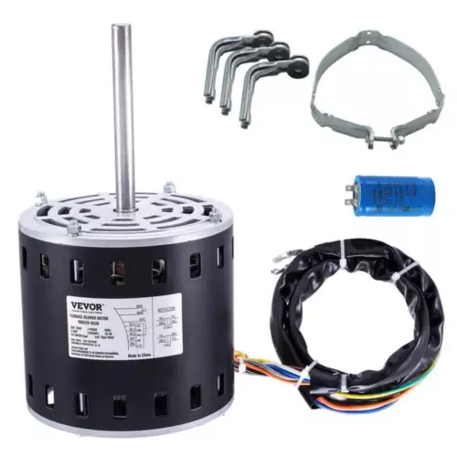 3/4HP Furnace Blower Motor 208/230-Volt 3.85 Amps 1075RPM 5 Speeds CW/CCW 48 4.8