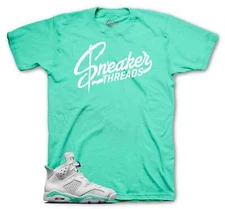 Shirt To Match Jordan 6 Mint Foam Retro Shoes  -  Sneaker Threads Logo Tees