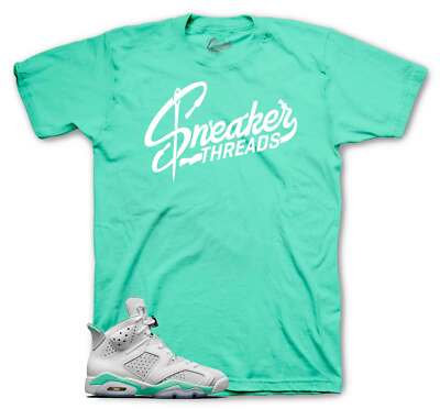 Shirt To Match Jordan 6 Mint Foam Retro Shoes  -  Sneaker Threads Logo Tees