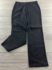 FDJ French Dressing Black Dark Wash Suzanne Straight Leg Denim Jeans Size 14P -