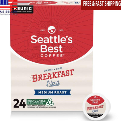 24-Count Seattle's Best Breakfast Blend K-Cup Pods Vibrant Crisp Black  Coffee