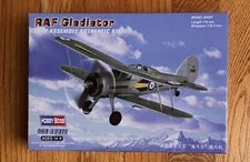 HOBBY BOSS 1/72 RAF GLADIATOR Model Kit #80289 (looks comp)
