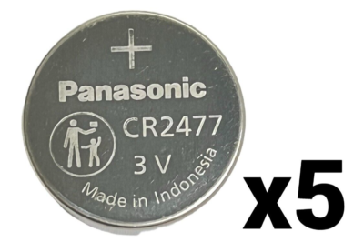 #ad #ad 5 FIVE PANASONIC CR2477 BULK CR 2477 3V LITHIUM COIN CELL BATTERY EXP 2032 $15.99