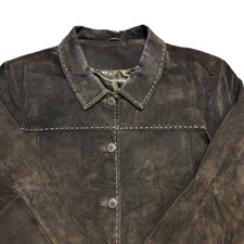Berkertex Suede Leather Brown Vintage Jacket Uk Women's Size 24