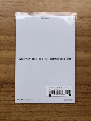 Miley Cyrus Endless Summer Vacation Cd Japan W/ Photo Card & Postcard - Picture 8 of 8