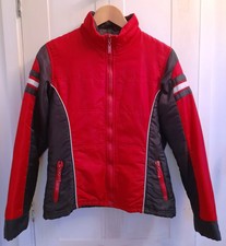 Freeman T.porter Red And Black Zip-up Jacket. Womens Large/unisex. Retro Vintage