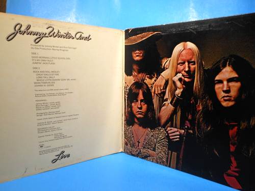 LIVE JOHNNY WINTER AND LP 1971 ORIGINAL RICK DERRINGER PLAYS GREAT! VG/VG!!B - Picture 3 of 7