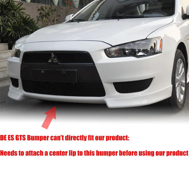 Front Bumper Lip Spoiler Splitter Diffuser For Mitsubishi Lancer 08-15 EVO X10 - image 4 of 4