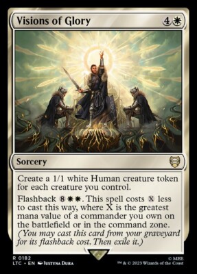 Visions of Glory 0182 Non Foil Rare LOTR Commander MTG Near Mint