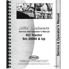 Allis Chalmers KO Crawler Owners Operators Service Repair Manual